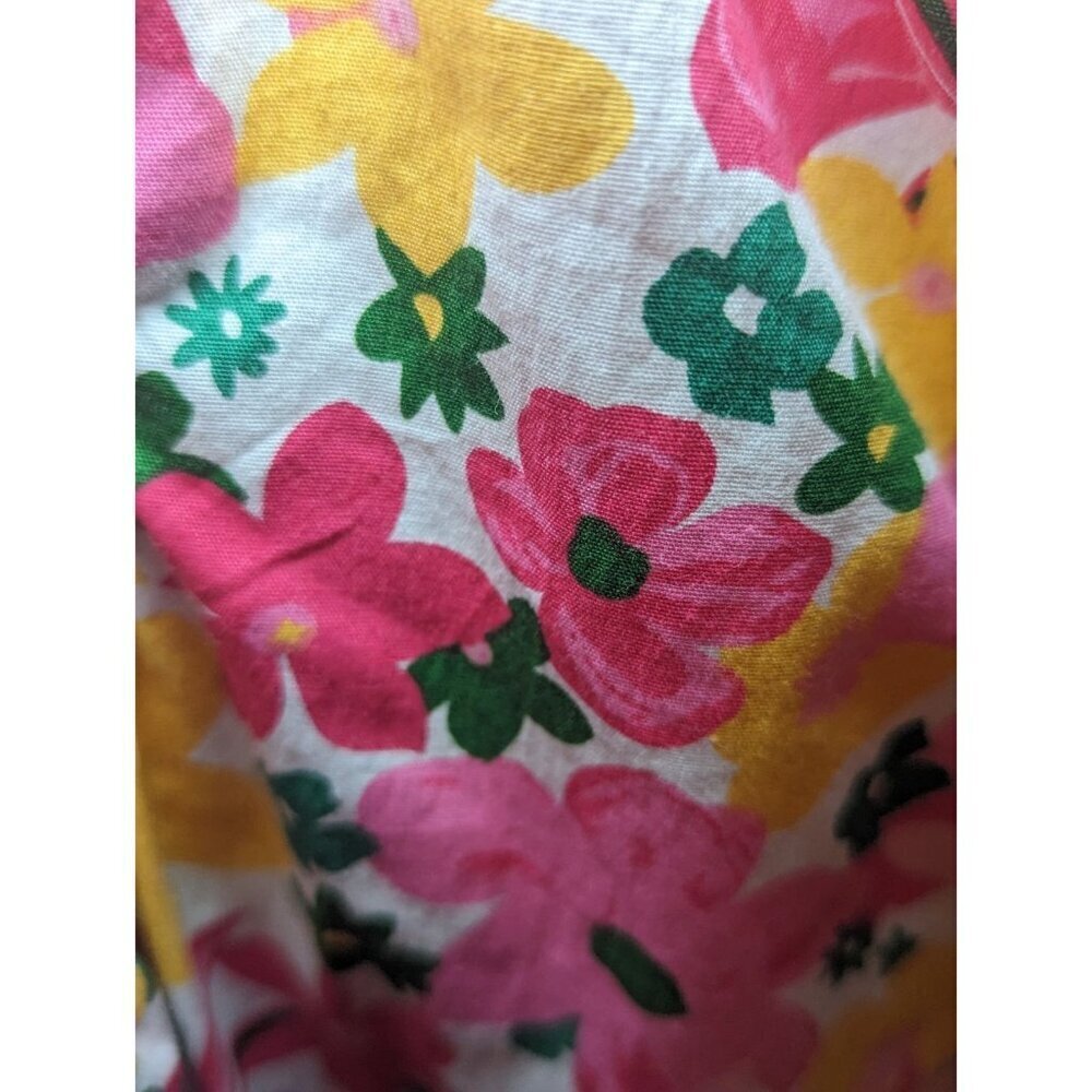 Kaktus Women's Floral Spring Colored Short Sleeve Blouse Size XXL - Picture 4 of 13